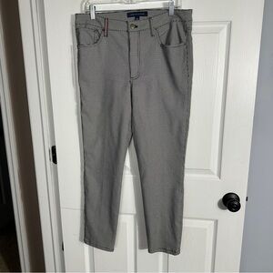Tommy Hilfiger Tribeca black/white check print pants, stretchy, size 12
